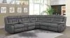 CoasterEssence 600370 Higgins - Upholstered Power Reclining Sectional Sofa - Gray
