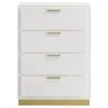 Coaster Fine Furniture 224775 Caraway - 4-Drawer Bedroom Chest - White