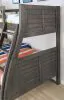 Furniture of America CM-BK963GY-BED Hoople - Twin Over Full Bunk Bed - Gray