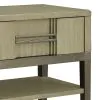 Samuel Lawrence Furniture S952-055 Kendall - Metal Base Nightstand With Storage - Light Brown
