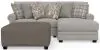 Jackson Furniture Industries 3345/46/76/12-26 Livingston - 2 Piece Sofa Chaise With Comfort Coil Seating, 40
