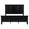 CoasterEssence 201321KEN Sandy Beach - Eastern King Wood Panel Bed - Black