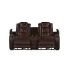New Classic U5483-25-BRN New Classic U5483-25-BRN Chester - Reclining Console Loveseat - Brown