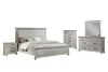 New Classic 00-B3941-35C New Classic 00-B3941-35C Silver Sands - 5/0 Queen 5 Piece Bedroom Set (Bed, Dresser, Mirror, Chest, Nightstand) - Gray