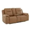 Liberty Furniture 7018BU-23P Callihan - Loveseat With Console P3 & ZW - York Butternut