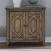 Liberty Furniture 930-BR62 Carolina Park - 2 Door Bedside Chest With Charging Station - Amber Brown