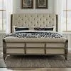 Liberty Furniture 615-BR-KCS Americana Farmhouse - California King Sleigh Bed - Dusty Taupe