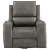 Coaster Fine Furniture 603433PPP Brickston - Triple Power Swivel Glider Recliner - Charcoal