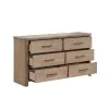 New Classic B2123-050 Anika - 6 Drawer Dresser - Natural / Brown