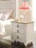 Ashley Furniture B267-92 Willowton - Two Drawer Night Stand - Brown / Beige / White