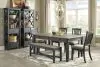 Ashley Furniture D736/25/01(4)/00 Ashley Furniture D736/25/01(4)/00 Tyler Creek - 6 Pc. - Dining Room Table, 4 Side Chairs, Bench - Dark Gray
