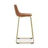 Ashley Furniture PCD373-230 Ashley Furniture PCD373-230 Ciabori - Tall Upholstered Barstool (Set of 2) - Brown / Gold