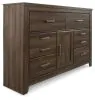 Ashley Furniture B251B1 Ashley Furniture B251B1 Juararo - Dresser, Mirror - Dark Brown