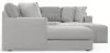 Jackson Furniture Industries 3303/30/72/75/28-18 Jackson Furniture Industries 3303/30/72/75/28-18 Logan - 3 Piece Sectional With Comfort Coil Seating And Included Cocktail Ottoman And 9 Accent Pillows (Left Side Facing Chaise) - Moonstruck