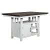 Liberty Furniture 139WH-CD-5GTS Farmhouse - 5 Piece Gathering Table Set - Two Tone White / Wood Tone