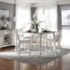 Liberty Furniture 244-CD-O5GTS Liberty Furniture 244-CD-O5GTS Magnolia Manor - 5 Piece Gathering Table Set (Spindle Back Chairs) - Antique White