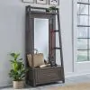 Liberty Furniture 406-OT-2PCS Modern Farmhouse - 2 Piece Hall Tree Set - Dusty Charcoal