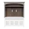 Liberty Furniture 824-ENTW-ENC Liberty Furniture 824-ENTW-ENC Heartland - Entertainment Center - Antique White / Tobacco Tops