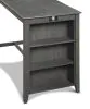 New Classic D3651-60CS-GRY Amy - 5 Piece Counter Dining Set (Table With Storage & 4 Chairs) - Gray
