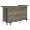 CoasterEssence 182105 Bellemore - Freestanding Home Bar Wine Cabinet - Gray Driftwood