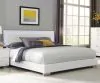 CoasterEssence 203500KW Felicity - Wood California King LED Panel Bed - White High Gloss