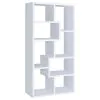 CoasterEveryday 800136 Theo - 7-Shelf Bookshelf - White