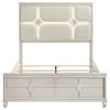 Coaster Fine Furniture 224951QB1 Olivia - Queen Headboard, Box 1 of 3 - Pearl White