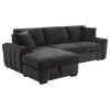 Coaster Fine Furniture 500349B1 Pastrana - LAF Chaise With 1 Piece Pillow, Box 2 of 2 - Charcoal Gray
