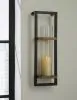 Ashley Furniture A8010171 Colburn - Wall Sconce - Natural / Black