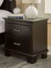 Ashley Furniture B441-92 Covetown - Two Drawer Night Stand - Dark Brown