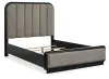 Ashley Furniture B821B2 Ashley Furniture B821B2 Rowanbeck - Queen Upholstered Panel Bed - Gray / Black