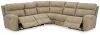 Ashley Furniture 61004S6 Next-Gen Durapella - 5-Piece Power Reclining Sectional - Sand