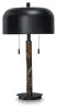 Ashley Furniture L208454 Alanbert - Metal Table Lamp - Brown / Black