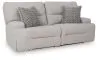 Ashley Furniture 93605S16 Ashley Furniture 93605S16 Acklen Place - 2-Piece Power Reclining Sectional Loveseat - Pewter