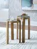Ashley Furniture A4000726 Jossor - Accent Table Set (Set of 2) - Light Brown