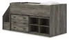 Ashley Furniture B4480B16 Ashley Furniture B4480B16 Frandern - Twin Loft Bed With Bookcase And Drawer Storage - Gray