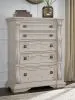 Ashley Furniture PCB948-46 Bruchandi - Five Drawer Chest - Antique White