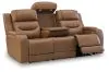 Ashley Furniture PCU1160015A Ashley Furniture PCU1160015A Knightington - Power Reclining Sofa With Audio Seating - Caramel