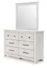 Ashley Furniture PCB1171B1 Ashley Furniture PCB1171B1 Makidern - Dresser And Mirror - Whitewash