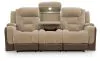 Ashley Furniture PC8350415 Ashley Furniture PC8350415 Mixed Motion - Power Reclining Sofa With Adjustable Headrest - Brownstone