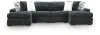 Ashley Furniture 98105S19 Ashley Furniture 98105S19 Midnight-Madness - 4-Piece Double Chaise Sectional - Gunmetal