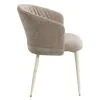 ACME DN07076 Ogin - Arm Chair (Set of 2) - Dark Beige & Natual