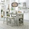 Liberty Furniture 942-CD-5CTS Brook Creek - 5 Piece Counter Set - Gray