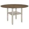 CoasterEssence 192818-S7 Sarasota - 7 Piece Drop Leaf Counter Dining Set - Rustic Cream