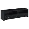 CoasterEssence 700645 Alton - 3-Drawer Engineered Wood TV Stand - Black Oak