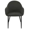 Coaster Fine Furniture 115593 Emma - Fabric Upholstered Dining Arm Chair (Set of 2) - Charcoal