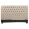 CoasterEssence 300007KEB1 Chloe - Upholstered Eastern King Panel Headboard - Oatmeal