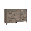 New Classic B3412-050 Harrisburg - 9 Drawer Dresser - Walnut