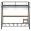 Coaster Fine Furniture 460209BLKB1 Campus - Full over Twin Posts, Front & Rear Guard Rails, Ladder, tube, Box 1 of 2 - Matte Black