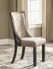 Ashley Furniture D736-02 Tyler Creek - Dining UPH Side Chair (Set of 2) - Framed Back - Black / Grayish Brown